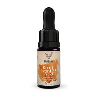 Heilkraft Krafthanf Gold 2.5  5ml - Premium CBD Breitspektrum Hanf-Extrakt