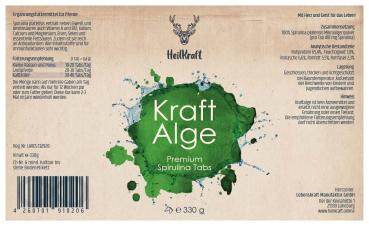 Heilkraft Kraftalge Spirulina Tabs 330g