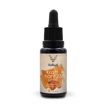 Heilkraft Krafthanf Gold 2.5  10ml - Premium CBD Breitspektrum Hanf-Extrakt