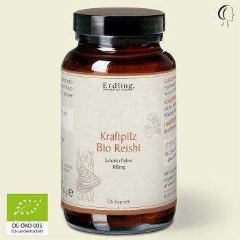 Waldkraft Erdling BIO Kraftpilz Reishi - Vitalpilz - 120 Kapseln
