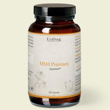 Waldkraft Erdling MSM Premium mit OptiMSM™– Organischer Schwefel MSM – 120 Kapseln