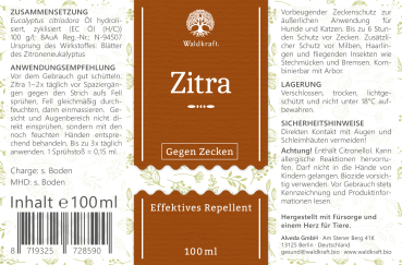 Waldkraft Zitra - Gegen Zecken 100ml