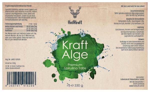 Heilkraft Kraftalge Spirulina Tabs 330g