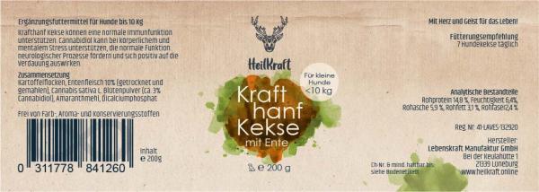 Heilkraft Krafthanf Kekse kleine Hunde 200g
