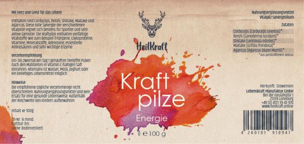 Heilkraft Kraftpilze Energie 100g