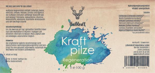 Heilkraft Kraftpilze Regeneration 100g