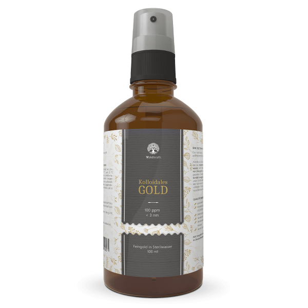 Waldkraft Kolloidales Gold – 100 ppm 100ml Sprühaufsatz