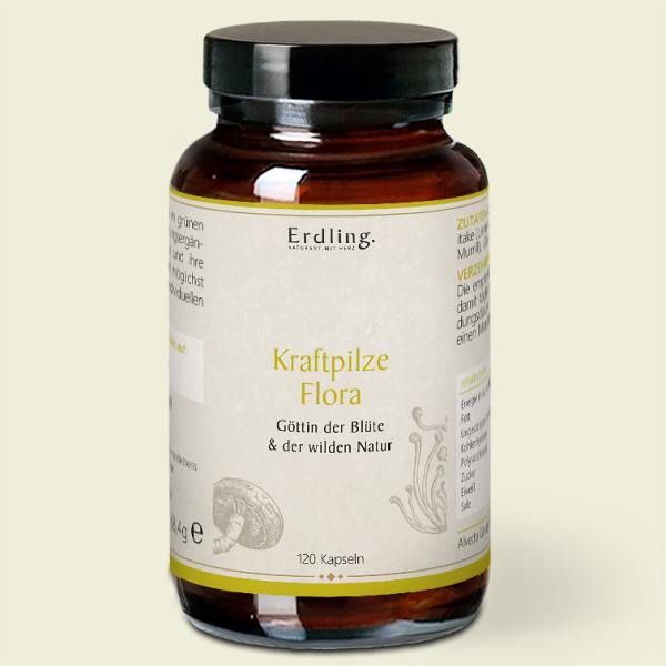 Waldkraft Erdling Kraftpilze Flora ehemals Energie– Vitalpilz Synergetikum – 120 Kapseln