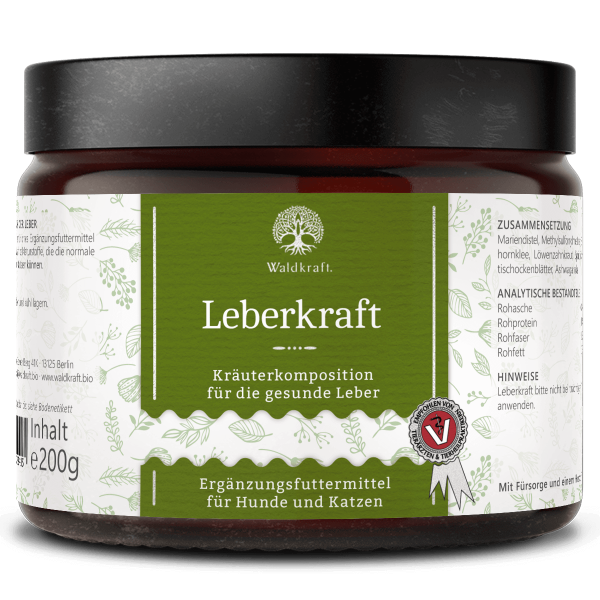 Waldkraft Leberkraft - Kräutermischung für die Leber von Hund und Katze 200g
