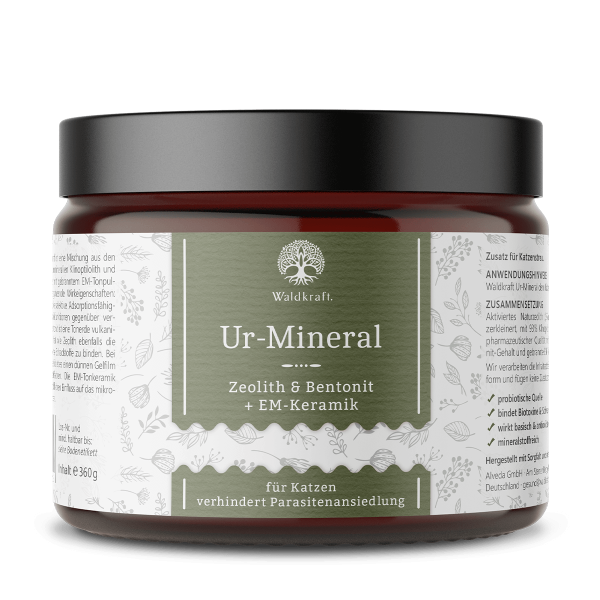 Waldkraft Ur-Mineral – Zeolith & Bentonit + EM-Keramik – 360g