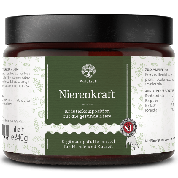 Waldkraft Nierenkraft - Kräutermischung für die Nieren von Hund und Katze 240g